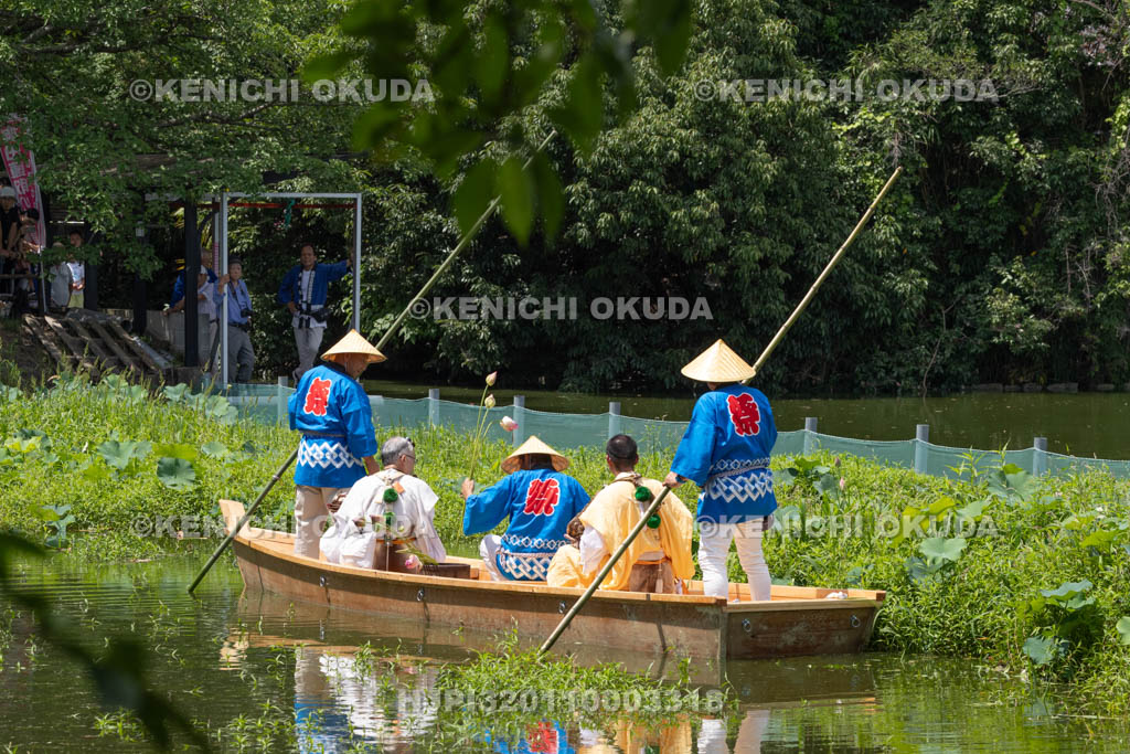 奈良県　金峯山寺　蓮華会　奥田の蓮取り