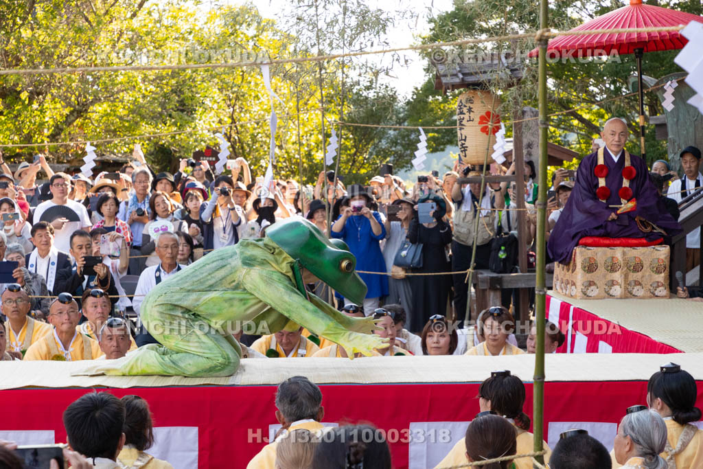 奈良県　金峯山寺　蓮華会・蛙飛び行事