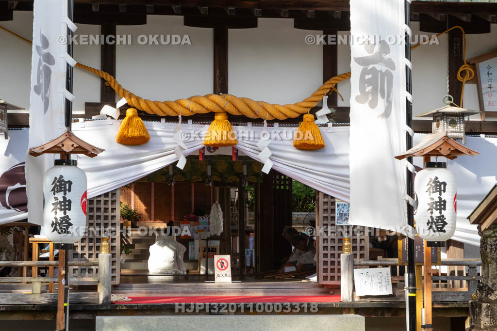 和歌山県　田辺祭（宵宮）　渡御祭　祝詞奏上
