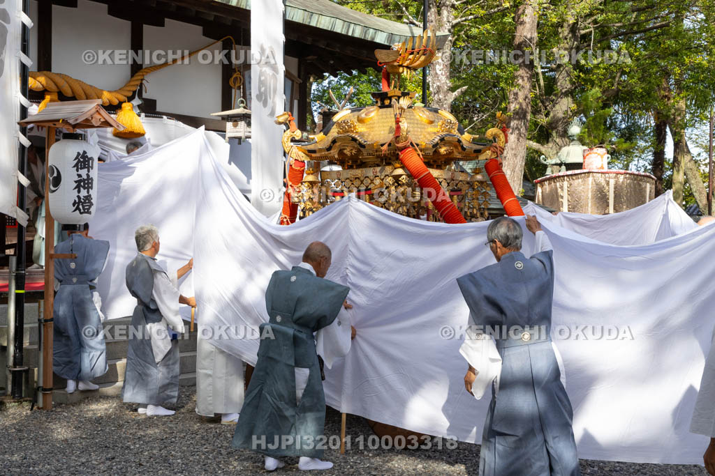 和歌山県　田辺祭（宵宮）　御霊遷しの儀