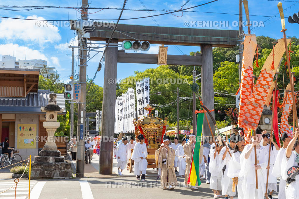 和歌山県　田辺祭（宵宮）　神輿渡御