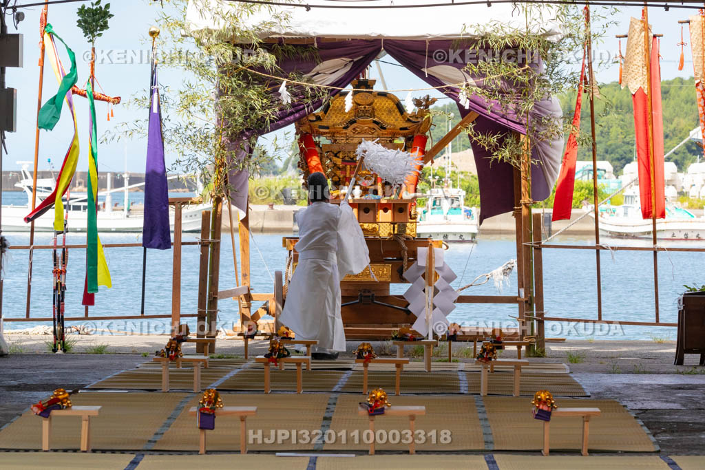 和歌山県　田辺祭（宵宮）　御旅所祭　修祓の儀