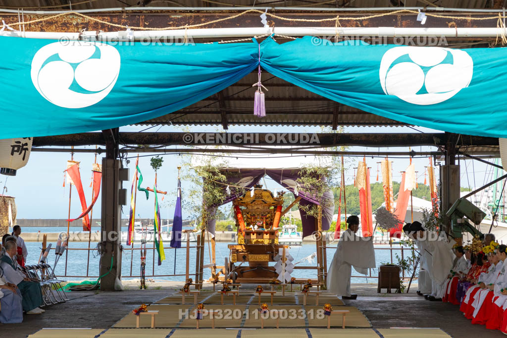 和歌山県　田辺祭（宵宮）　御旅所祭　修祓の儀