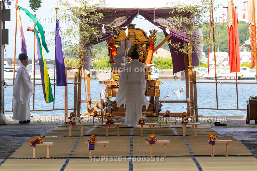 和歌山県　田辺祭（宵宮）　御旅所祭　修祓の儀