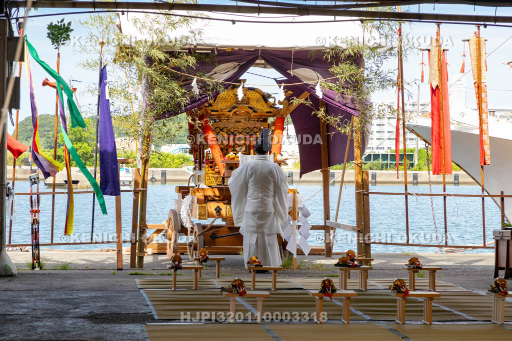和歌山県　田辺祭（宵宮）　御旅所祭　祝詞奏上