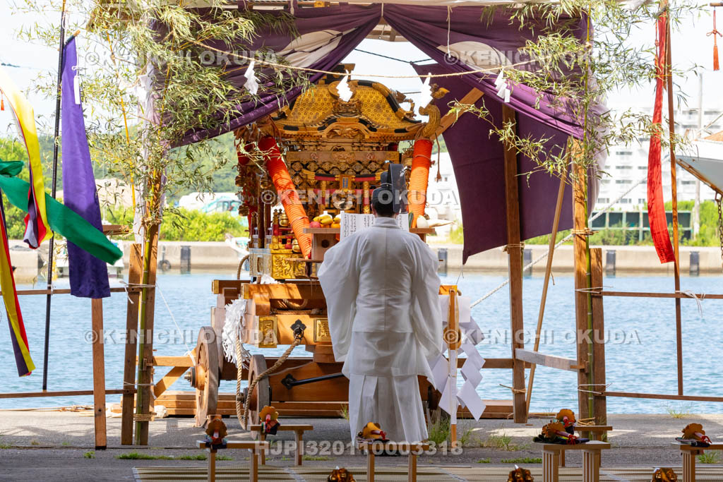 和歌山県　田辺祭（宵宮）　御旅所祭　祝詞奏上