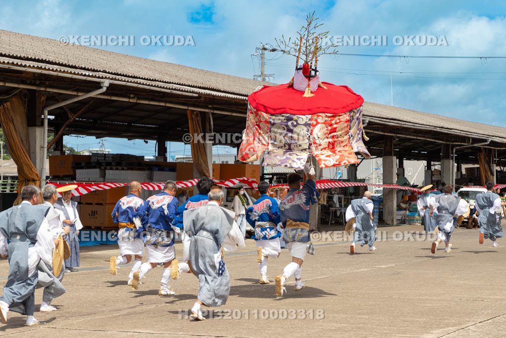 和歌山県　田辺祭（宵宮）　御旅所　住矢