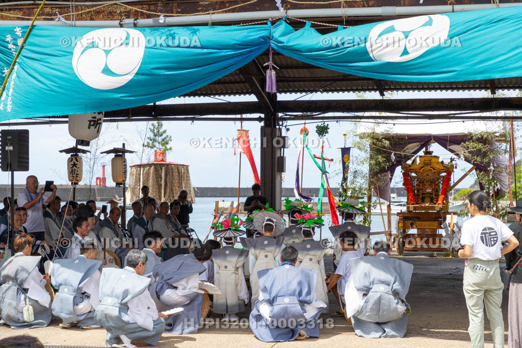 和歌山県　田辺祭（宵宮）　御旅所　御旅所勤め
