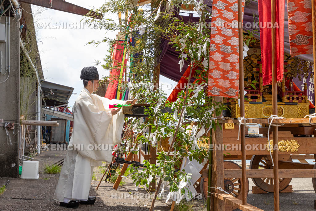 和歌山県　田辺祭（宵宮）　御旅所勤め