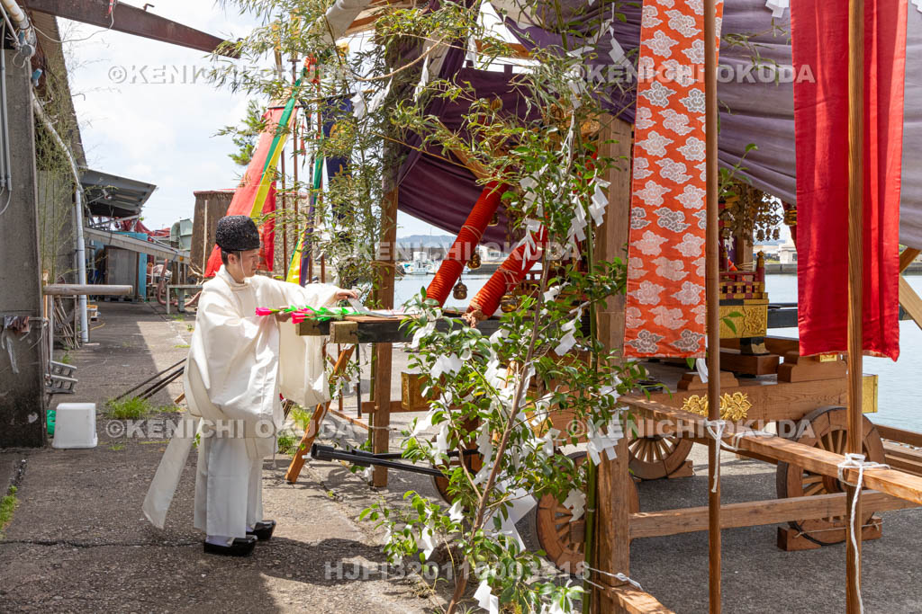 和歌山県　田辺祭（宵宮）　御旅所勤め