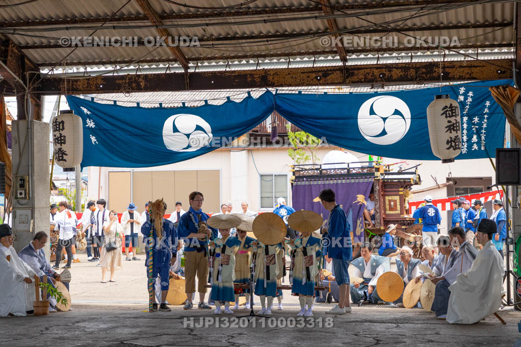 和歌山県　田辺祭（宵宮）　御旅所　御旅所勤め