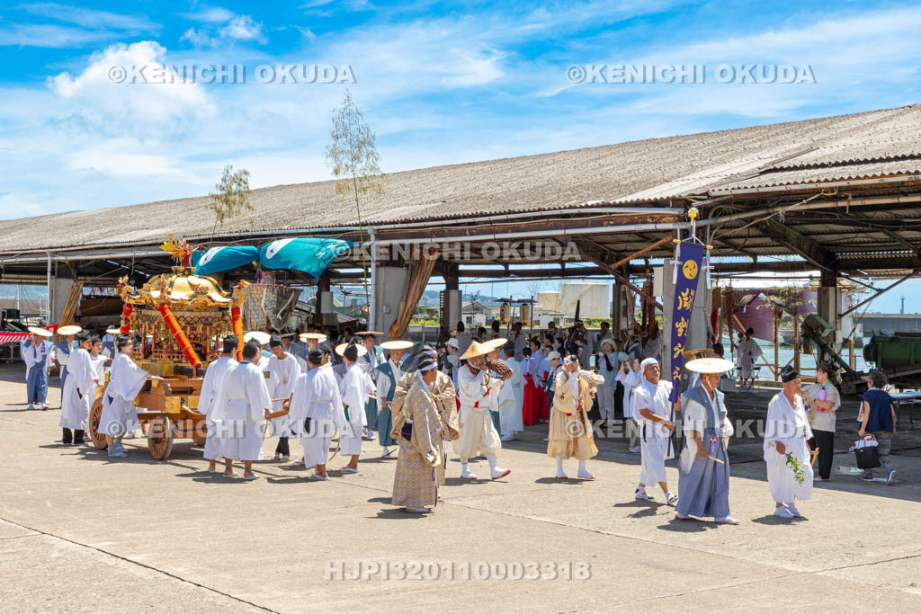 和歌山県　田辺祭（宵宮）　御旅所　発輿