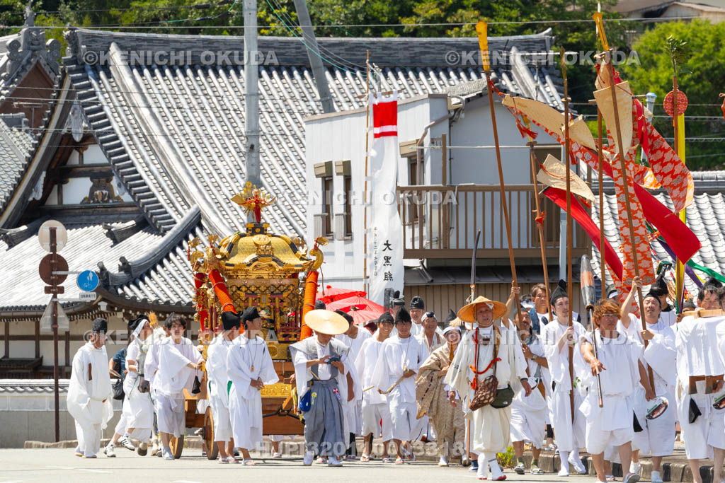 和歌山県　田辺祭（宵宮）　神輿還御