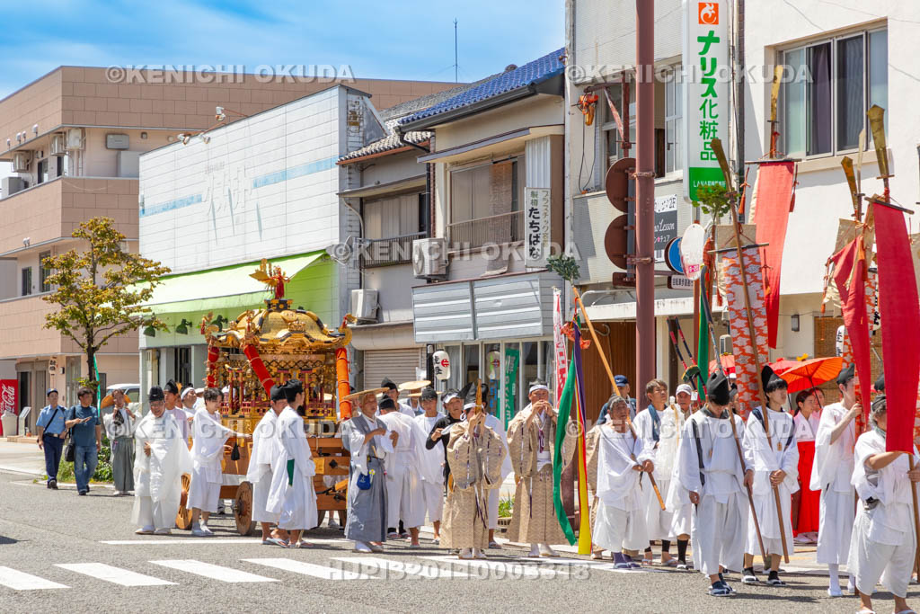 和歌山県　田辺祭（宵宮）　神輿還御