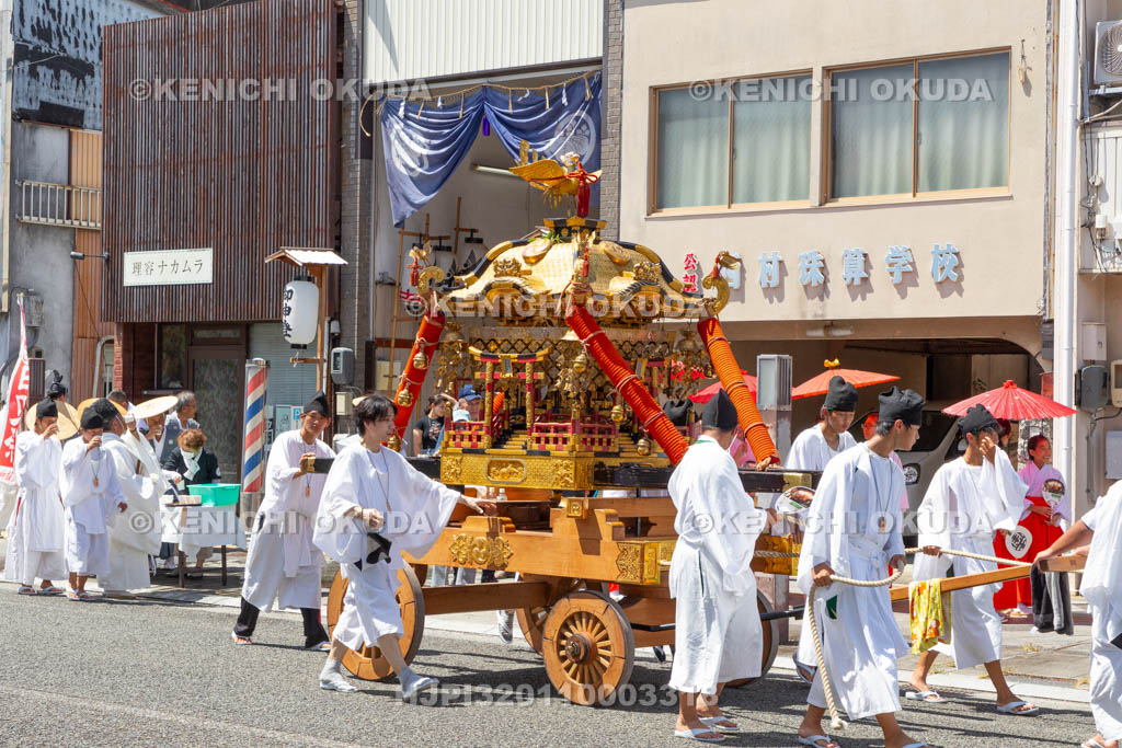 和歌山県　田辺祭（宵宮）　神輿還御