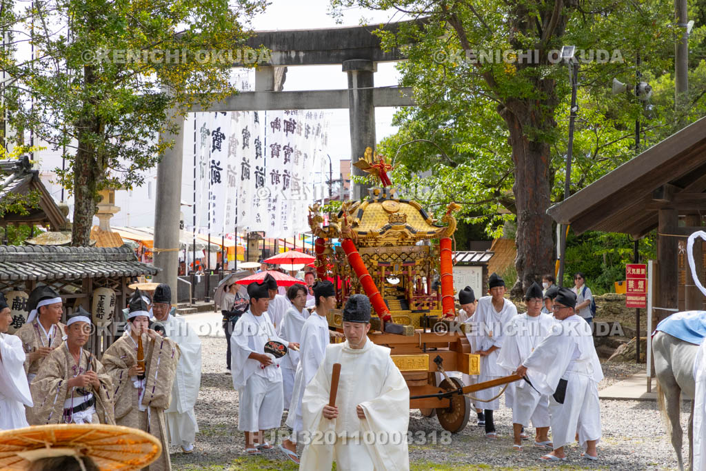 和歌山県　田辺祭（宵宮）　神輿還御