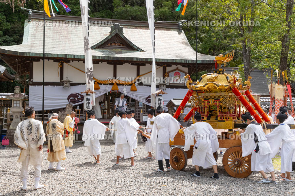 和歌山県　田辺祭（宵宮）　神輿還御