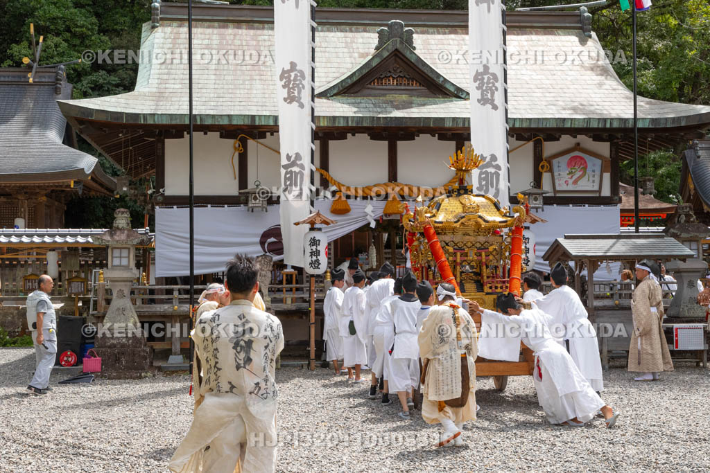 和歌山県　田辺祭（宵宮）　神輿還御