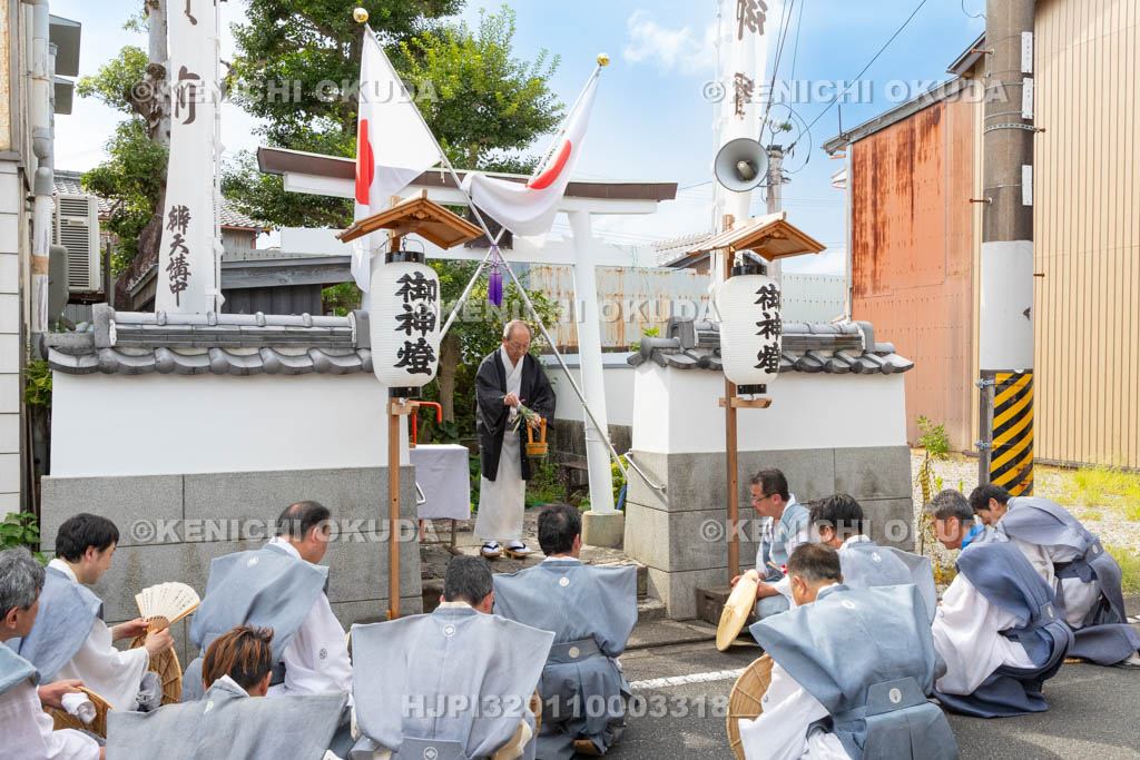 和歌山県　田辺祭（宵宮）　弁天神社の御勤め