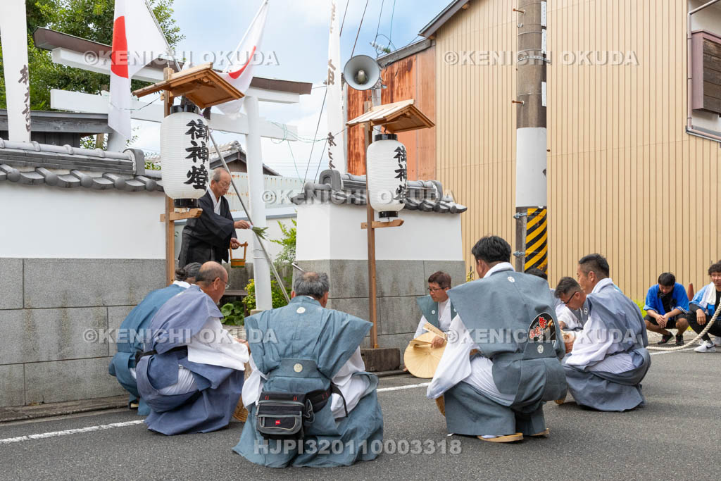 和歌山県　田辺祭（宵宮）　弁天神社の御勤め