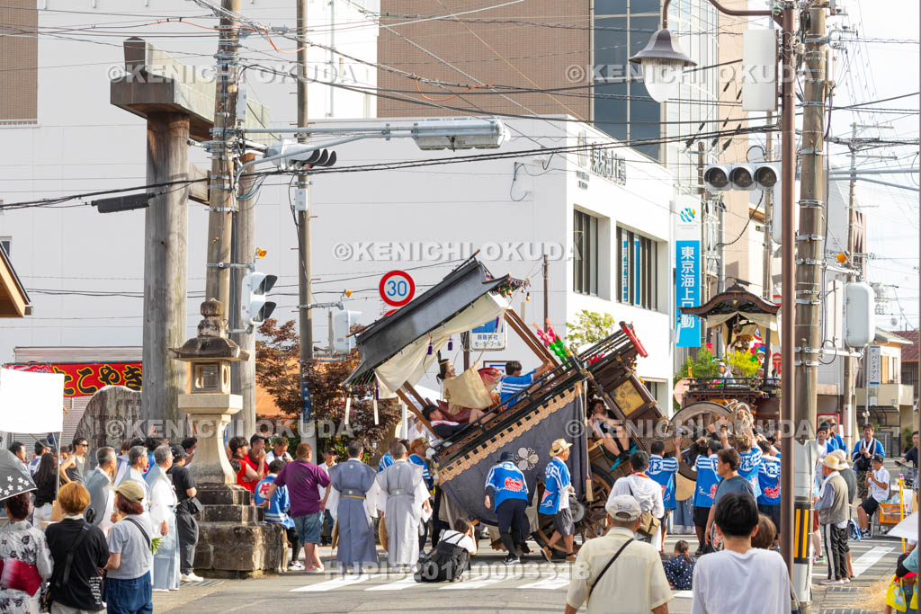 和歌山県　田辺祭（宵宮）　笠鉾（江川町・恵美須）