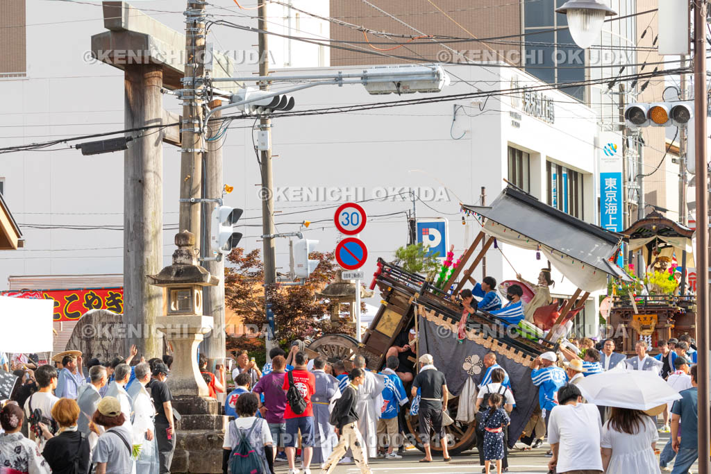 和歌山県　田辺祭（宵宮）　笠鉾（江川町・恵美須）