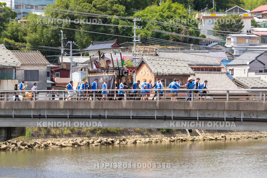 和歌山県　田辺祭（本祭）　笠鉾（江川町組・恵美須）