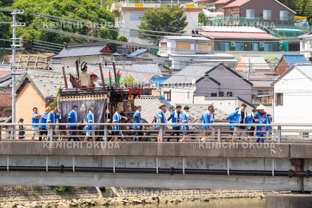 和歌山県　田辺祭（本祭）　笠鉾（江川町組・恵美須）