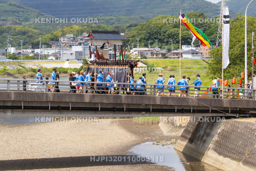 和歌山県　田辺祭（本祭）　笠鉾（江川町組・恵美須）