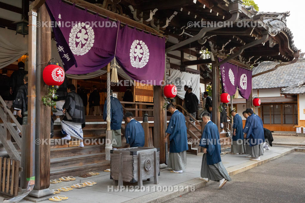 三重県　桑名石取祭　夕御饌祭　参進