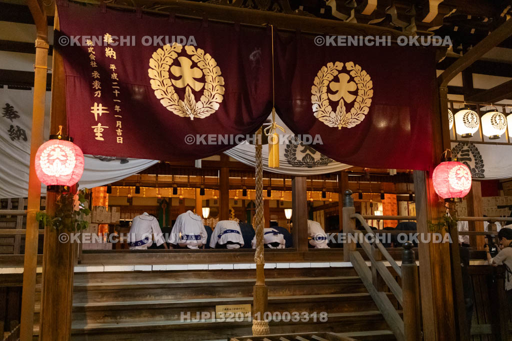 三重県　桑名石取祭　試楽・鉦鼓打始め式　祝詞奏上