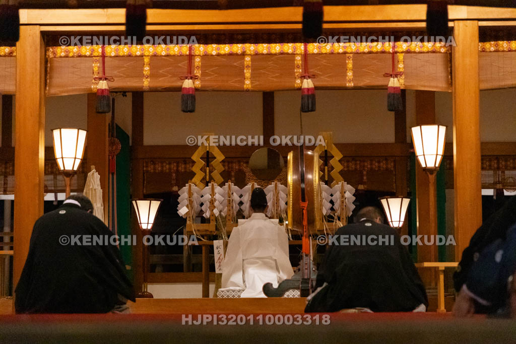 三重県　桑名石取祭　試楽・鉦鼓打始め式　祝詞奏上