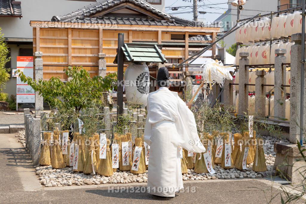 三重県　桑名石取祭　朝御饌祭　献石のお祓い