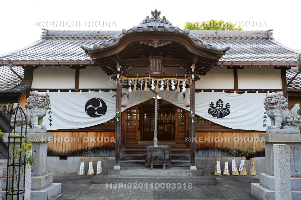 三重県　桑名石取祭　北桑名神社　拝殿