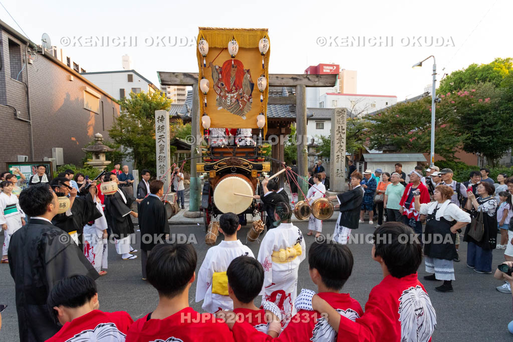 三重県　桑名石取祭　試楽　祭車（今片町）