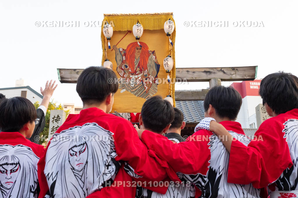 三重県　桑名石取祭　試楽　祭車（今片町）