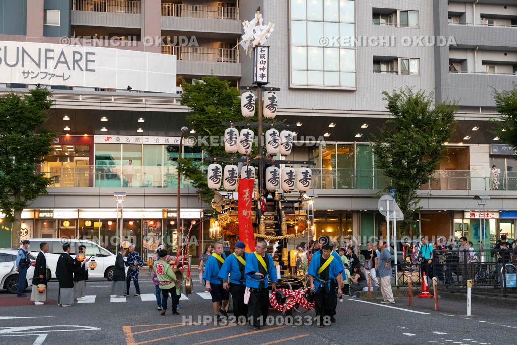 三重県　桑名石取祭　試楽　祭車（壽町）