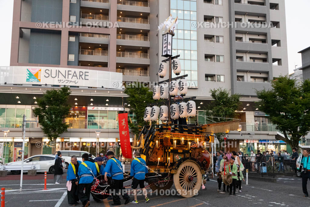 三重県　桑名石取祭　試楽　祭車（壽町）