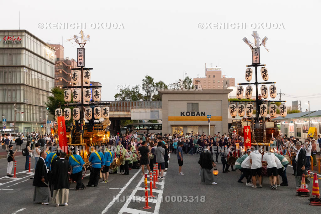 三重県　桑名石取祭　試楽　祭車