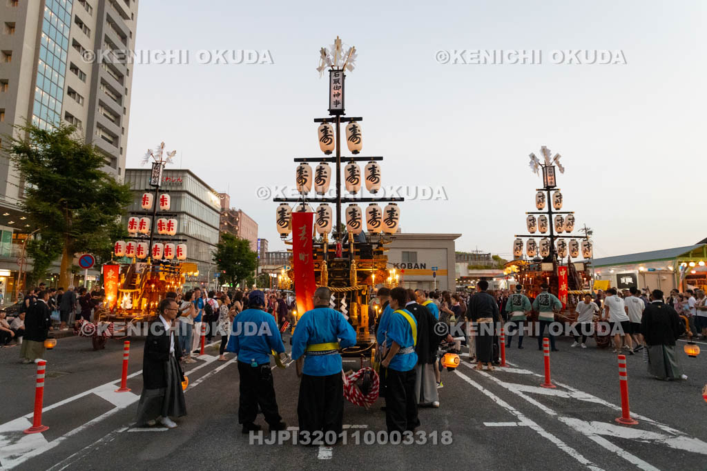 三重県　桑名石取祭　試楽　祭車