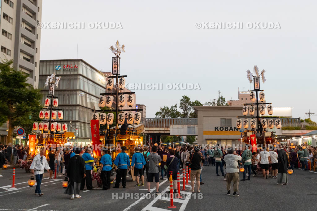 三重県　桑名石取祭　試楽　祭車