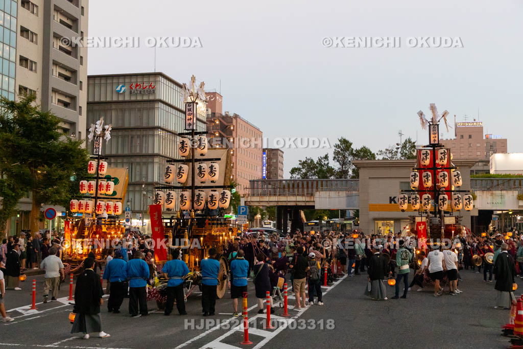 三重県　桑名石取祭　試楽　祭車
