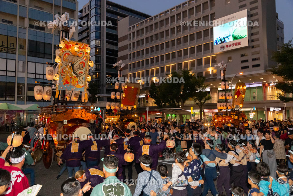 三重県　桑名石取祭　試楽　祭車