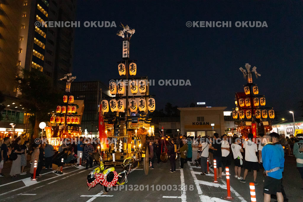 三重県　桑名石取祭　試楽　祭車