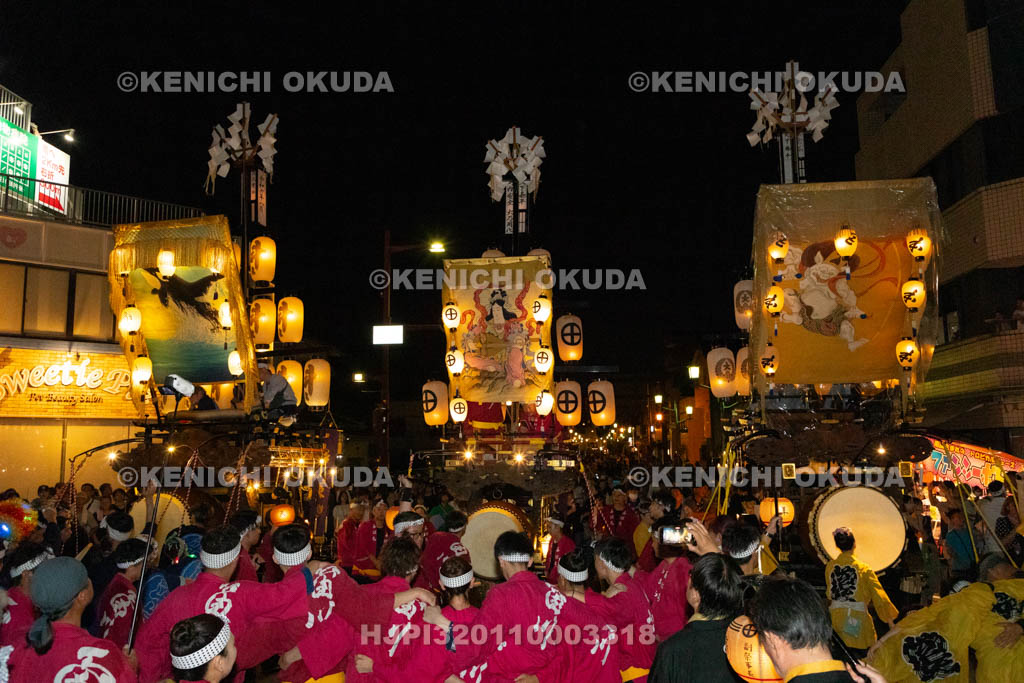 三重県　桑名石取祭　試楽　祭車