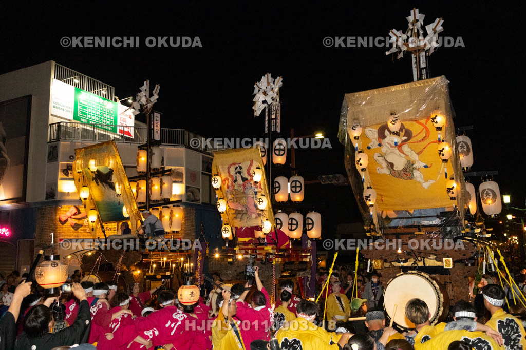 三重県　桑名石取祭　試楽　祭車
