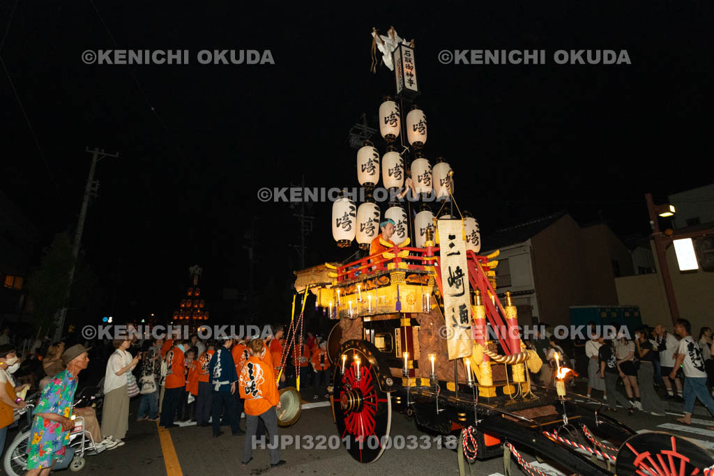三重県　桑名石取祭　試楽　祭車（三崎通）