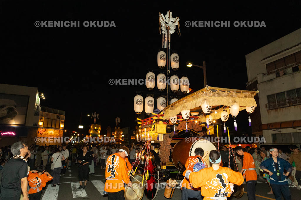 三重県　桑名石取祭　試楽　祭車（三崎通）