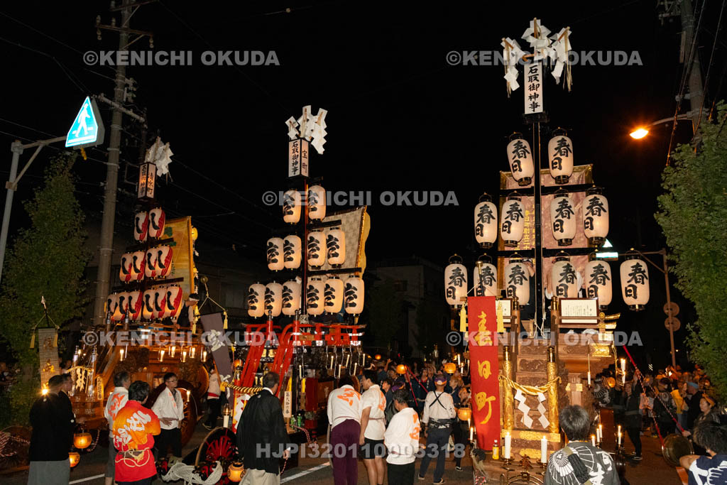 三重県　桑名石取祭　試楽　祭車