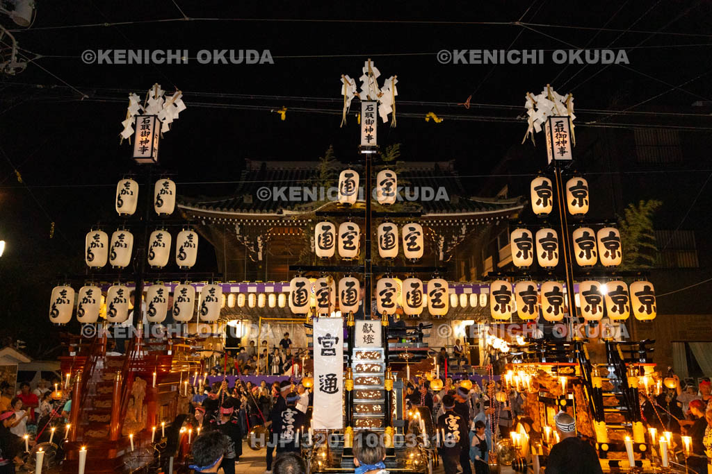 三重県　桑名石取祭　試楽　祭車